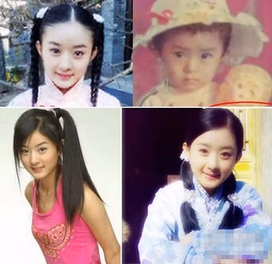 Triệu Lệ Dính liên tục vướng tin đồn thẩm mỹ sau khi cô nổi tiếng. Nhưng hình ảnh thời quá khứ cho thấy, khi còn là cô gái nhỏ, sao nữ Hoa ngữ này đã sở hữu vẻ đẹp long lanh.