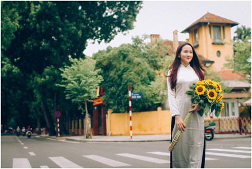 Chia sẻ về cuộc sống nơi đất khách, Hà Ánh Nhi cho hay sự tự lập được đề cao hoàn toàn tại đây, bởi chỉ có một thân một mình, lạ lẫm với hoàn cảnh sống mới mà không có sự che chở, bảo bọc của gia đình, người thân. Ảnh: NVCC