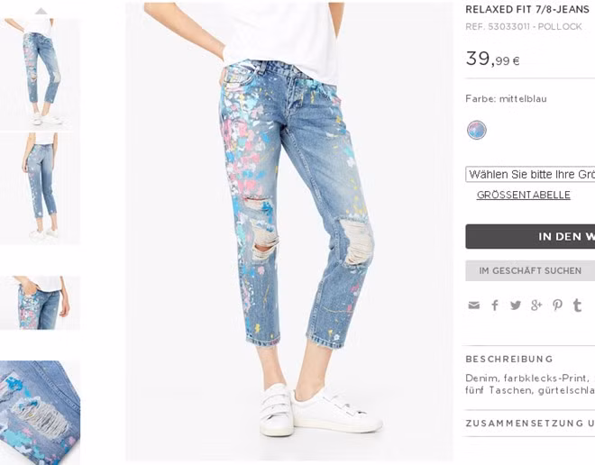 Mẫu quần được bày bán với giá khoảng hơn 1,2 triệu đồng nếu đặt mua từ nước ngoài. Tuy nhiên để có được nó không hề đơn giản vì sản phẩm liên tục hết hàng do nhu cầu quá lớn.