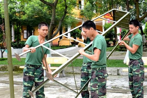 Chuẩn bị vui chơi thể thao.