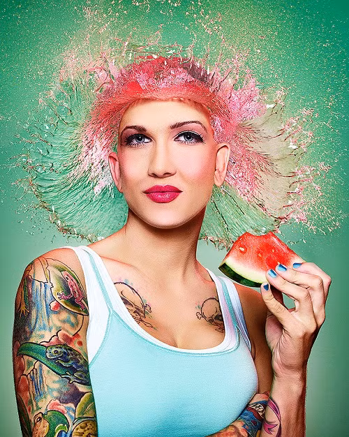 Kiểu tóc ngang dài bồng bềnh như được gió thổi