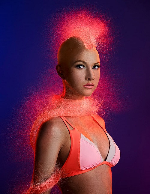 Kiểu tóc mào gà dài quấn xuống cổ của nữ