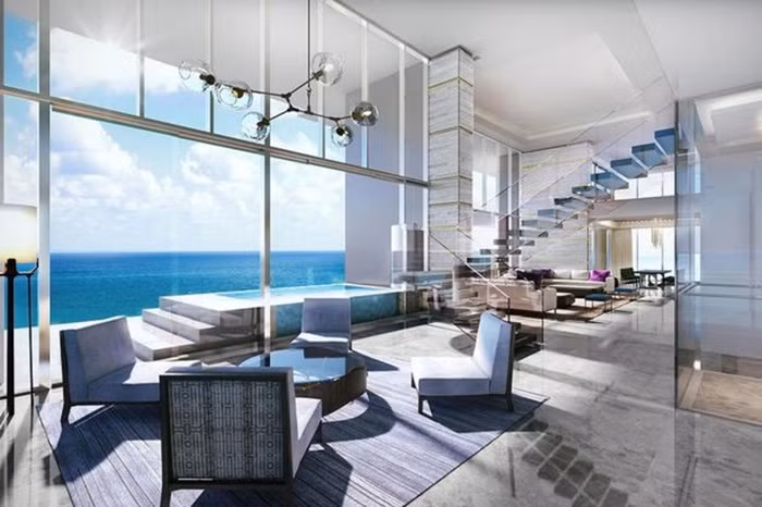 Bên trong có 8 phòng ngủ, không gian nhìn ra biển vô cùng đẹp.