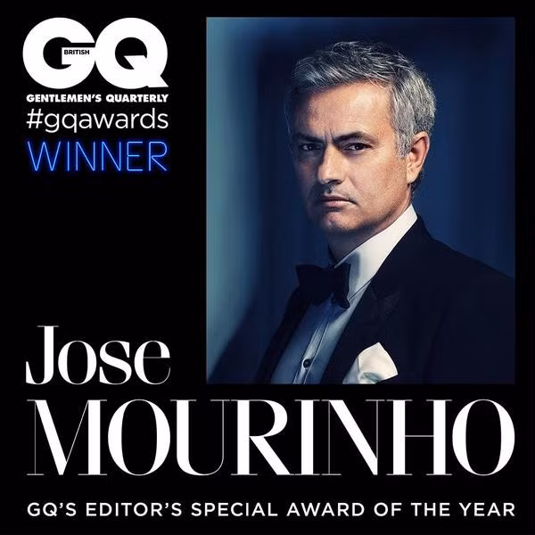 HLV Jose Mourinho nhận giải đặc biệt do biên tập viên tạp chí GQ bình chọn. Trao giải cho vị thuyền trưởng của Chelsea là diễn viên huyền thoại Samuel L. Jackson.