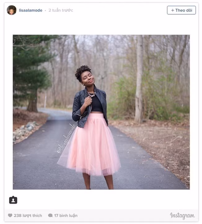 Lisa với tên Instagram: Lisalamode.