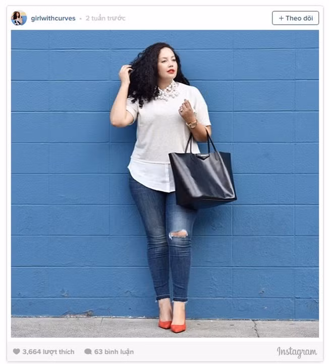 Tanesha với tên Instagram: GurlWithCurves.