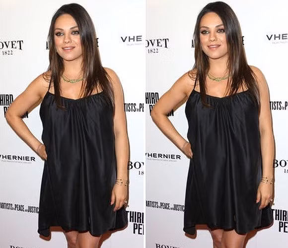 Mila Kunis diện chiếc đầm hai dây màu đen thật giản tiện khi tham dự buổi công chiếu phim mới - "Third Person" tại California.