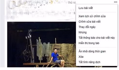 Nguoi dung Facebook lai co the tu xoa bai da dang