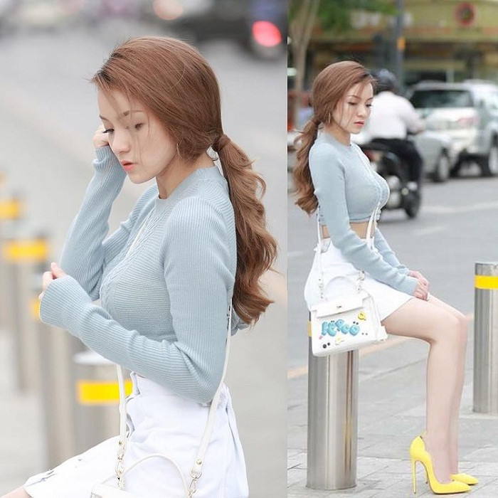 Nếu như trước kia chuộng mốt hở bạo thì nay Thủy Top chọn gu ăn mặc gợi cảm, vừa thể hiện sự chín chắn, trưởng thành.