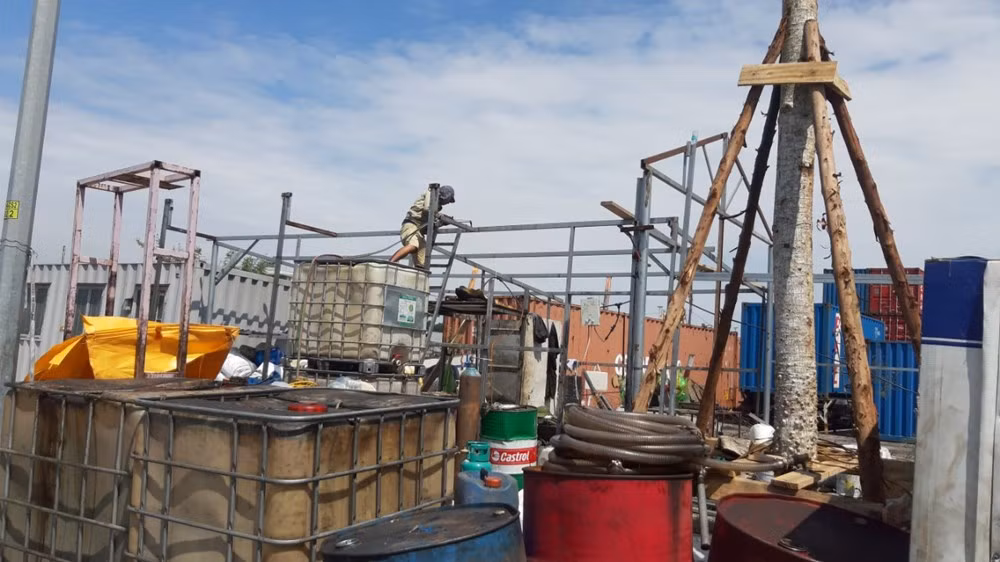 Hai Phong: Xu ly dut diem viec chiem dung hanh lang ATGT de kinh doanh