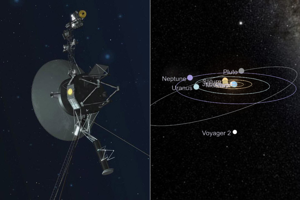 Mỗi đĩa đồng mạ vàng Voyager Golden Record chứa 27 bản nhạc, 22 phút âm thanh tự nhiên và giọng nói bằng 59 ngôn ngữ. Tàu thăm dò cũng chứa máy bật đĩa thu âm với chỉ dẫn trực quan và bản đồ sao có vị trí của Trái Đất.
