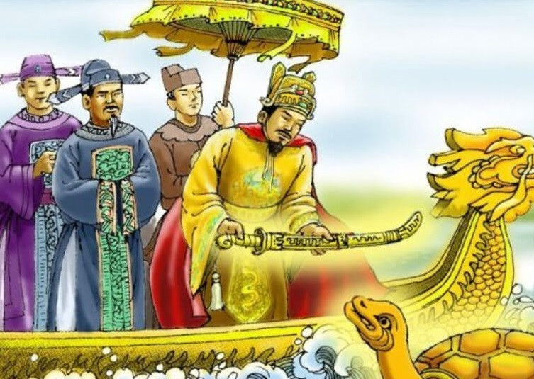 Gươm "Thuận Thiên" của vua Lê Thái Tổ. Nhiều người dân Việt Nam biết đến truyền thuyết Lê Lợi trả lại gươm thần cho rùa vàng sau khi đánh tan giặc Minh.