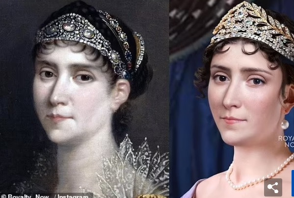 Dung mạo thời hiện đại của hoàng hậu Josephine - người vợ khiến hoàng đế Napoleon hết mực yêu thương gần như không có nhiều khác biệt với tranh vẽ.