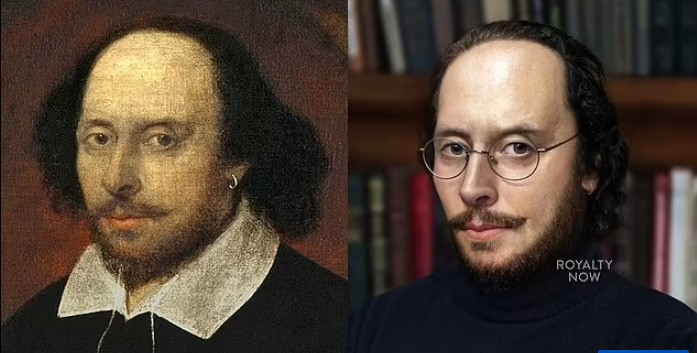 Trong bức ảnh phục dựng thời hiện đại, đại văn hào William Shakespeare sở hữu vẻ đẹp lịch lãm, lãng tử.