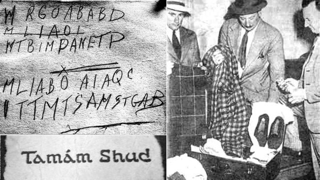 Từ "Tamam Shud" xuất hiện ở trang cuối tập thơ "The Rubaiyat" của Omar Khayyam. Về sau, các nhà điều tra tìm thấy một bản tập thơ của Khayyam chứa đoạn ký tự nguệch ngoạc được cho là những ghi chú cuối cùng của nạn nhân.