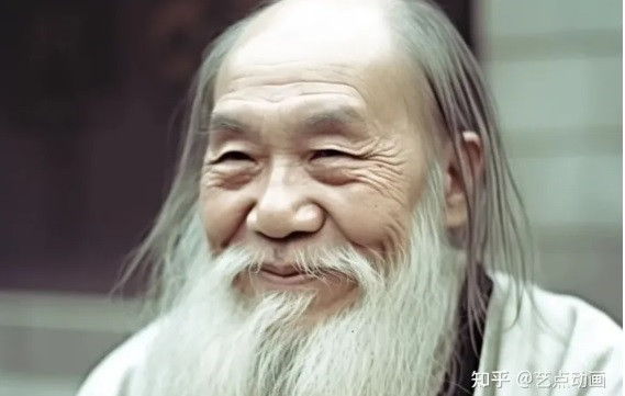 Hình ảnh phục dựng nhờ AI cho thấy Lão Tử có gương mặt hiền hậu, thông minh.