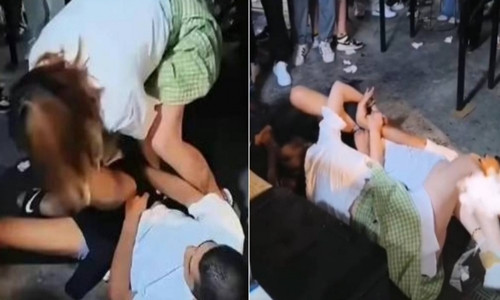 Say rượu, cô gái quấy rối, sàm sỡ trai đẹp giữa đường gây choáng Say ruou, co gai quay roi, sam so trai dep giua duong gay choang