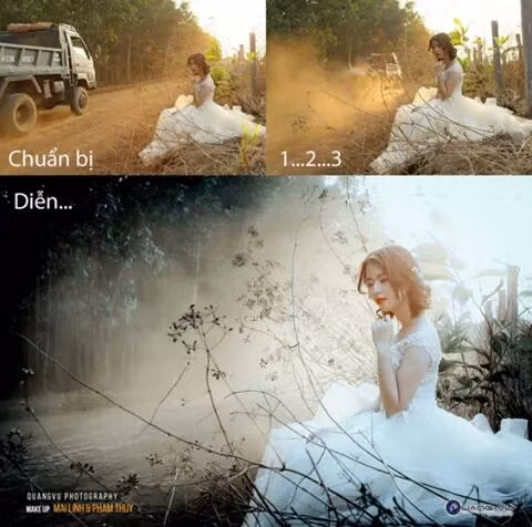 Đỉnh cao của nghệ thuật mờ mờ ảo ảo. Ảnh: Quangvu.