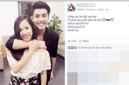 Luôn viết kèm những lời nồng nàn, tình cảm khi khoe ảnh bên Noo Phước Thịnh..