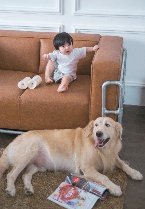 Cùng ngắm bộ ảnh đáng yêu của bé Min.