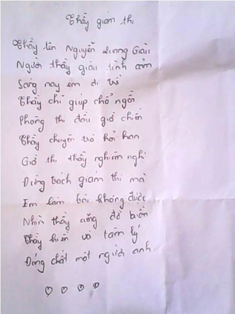 Thậm chí có cả những bài thơ, bài vè như thế này