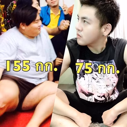 Sau khi xem những hình ảnh "Phoblux Tanapat Techagunya của ngày hôm qua", nhiều người không thể tin nổi chàng trai béo, xấu, đen trong ảnh là hot boy cao ráo, đẹp trai hút hồn hiện tại.