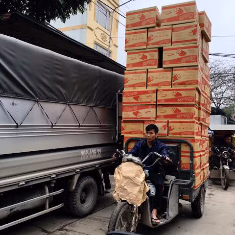 Hình ảnh giao thông chỉ có ở Việt Nam.