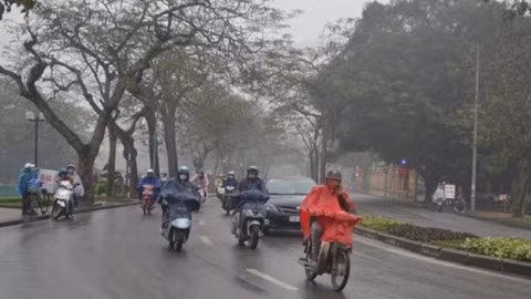 Thoi tiet hom nay 13/1: Ha Noi van mua ret 13 do C