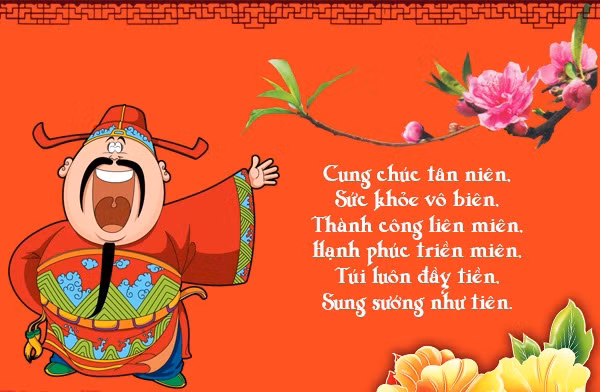 Cầu chúc đủ điều may mắn.