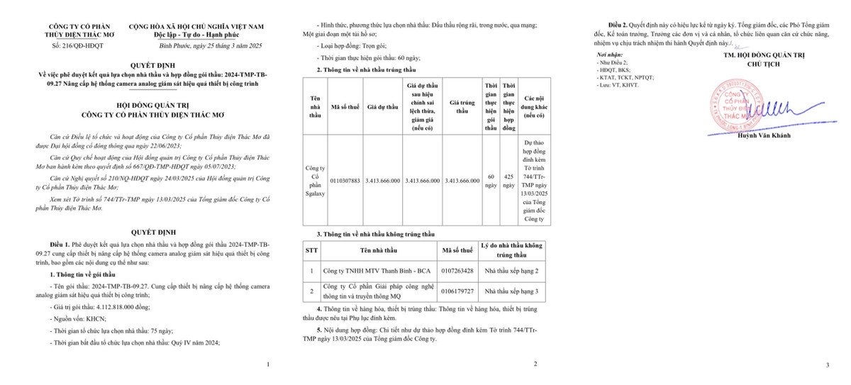 Bình Phước: Thủy điện Thác Mơ đã tìm được nhà thầu thực hiện nâng cấp camera Binh Phuoc: Thuy dien Thac Mo da tim duoc nha thau thuc hien nang cap camera