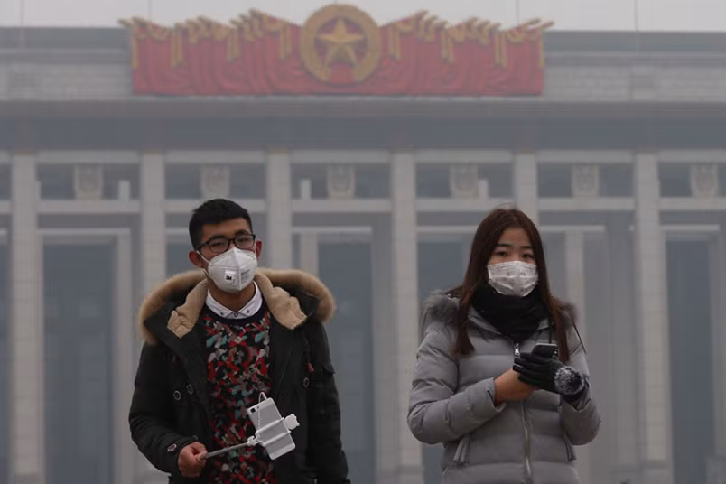 Thu do Bac Kinh mu mit vi o nhiem khong khi