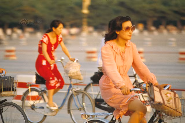 Bức ảnh chụp năm 1985 tại Bắc Kinh, Trung Quốc.