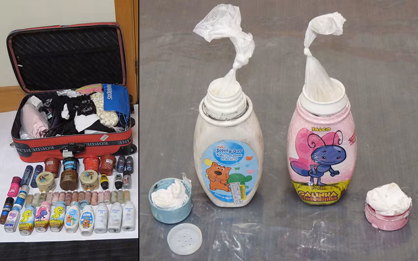 Một người phụ nữ 53 tuổi đến từ Ayr đã giấu số lượng ma túy trị giá một triệu bảng trong các sản phẩm tắm rửa cho trẻ nhỏ để luôn lậu vào Anh. Người phụ nữ này bị bắt tại sân bay Glasgow sau chuyến bay từ Sao Paulo, Brazil qua Amsterdam. Trong phiên tòa xét xử tại Tòa án tối cao ở Glasgow, cô ta đã bị kết án 7 năm tù.