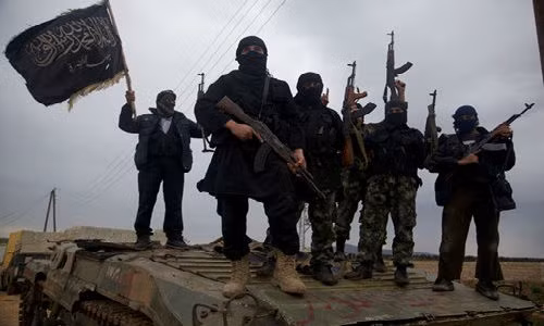 Các tay súng thuộc Mặt trận al-Nusra.
