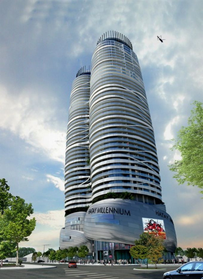  3. Tòa tháp Thiên niên kỷ Hà Tây Cũng nằm trong danh sách dự án, chung cư cày nát vỉa hè, Tòa tháp Thiên niên kỷ Hà Tây (số 4, đường Quang Trung, phường Yết Kiêu, quận Hà Đông, Hà Nội) do Công ty TSQ Việt Nam làm chủ đầu tư được xây dựng trên diện tích đất 5.607 m2, với 2 tòa tháp cao 45 tầng nổi và 4 tầng hầm, tổng vốn đầu tư 29,2 triệu USD. Ảnh: reatimes.vn.