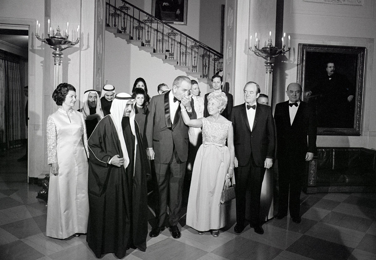 Tổng thống Johnson trong một buổi tiệc tại Nhà Trắng.