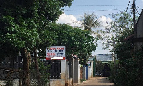 Phòng khám nơi xảy ra vụ việc