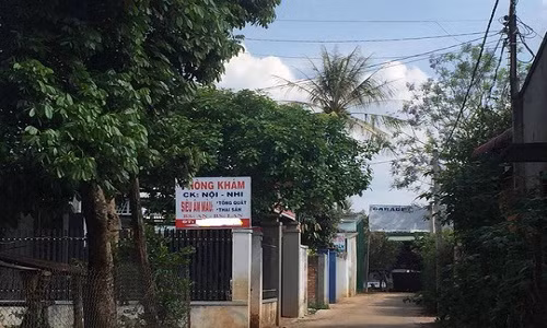 Phòng khám nơi xảy ra vụ việc