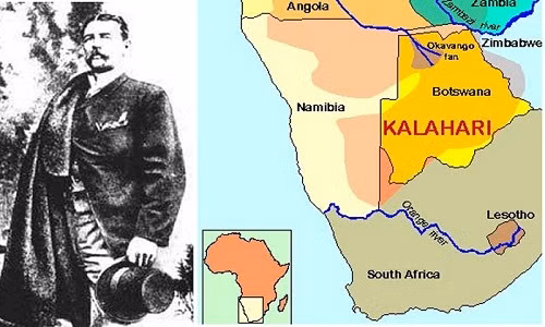 Thành phố cổ ẩn mình ở sa mạc Kalahari từng được Guillermo Farini (Canada) đề cập đến trong cuốn sách "Through the Kalahari Desert".