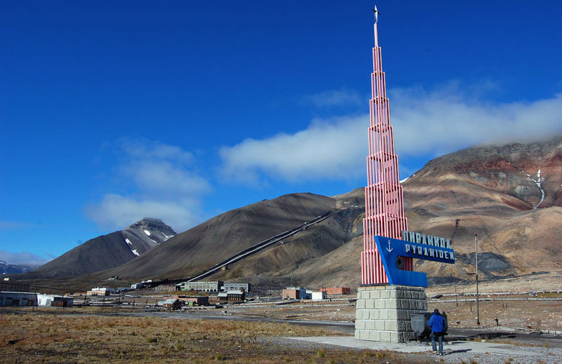 Pyramiden ở Nga từng là khu vực khai thác than vô cùng phát triển.