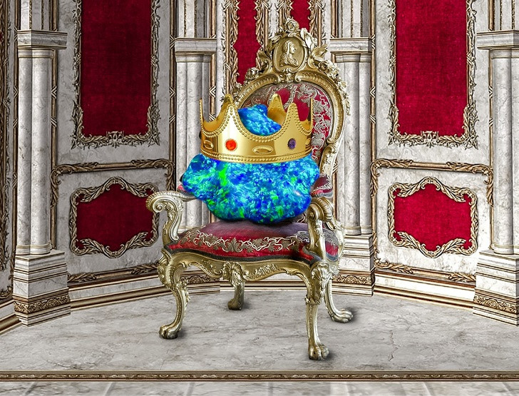 Hòn đá Opal hiếm của người thợ mỏ trên được đặt tên là "Hoàng gia", được các chuyên gia ước tính trị giá lên đến 3 triệu USD.