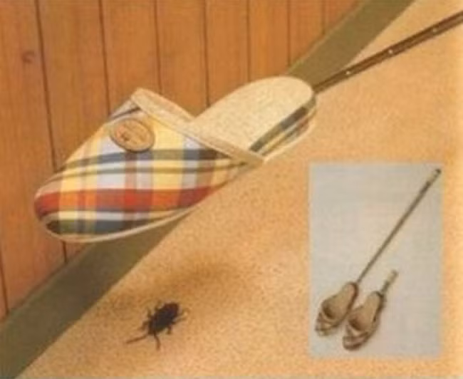 Đôi dép này không chỉ có tác dụng đi trong nhà mà còn được dùng để đập gián.