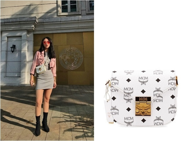 Chạy theo ''cuộc đua'' túi xách hàng hiệu không thể không kể đến Quỳnh Anh Shyn. Trong đó, MCM là một trong những thương hiệu mà cô yêu thích. Cô nàng sở hữu một chiếc túi xách màu trắng của hãng này trị giá 19 triệu VND.