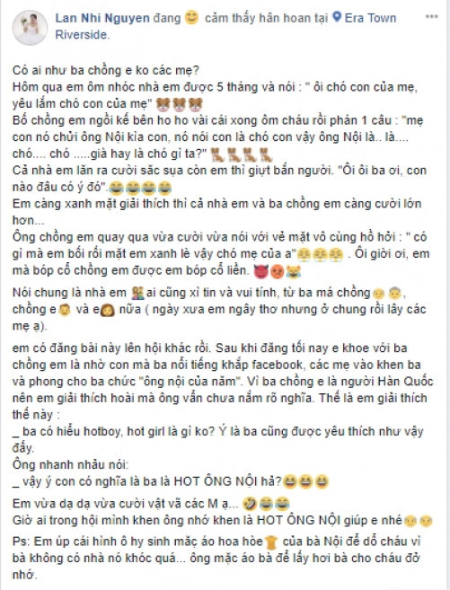 Ong noi dang yeu nhat “Vinh Bac Bo”, mac ao cua ba de do chau