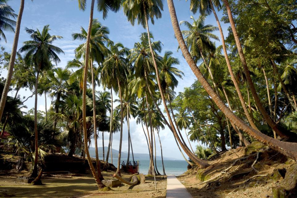 Sau nhiều năm bỏ hoang, những ngôi nhà cổ, nhà thờ, chợ, bể bơi, bệnh viện... trên hòn đảo này trở nên cũ kỹ, cỏ dại mọc khắp nơi.