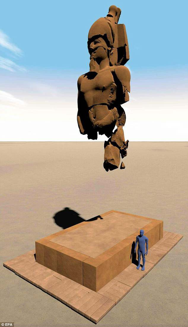 Những mảnh vỡ pho tượng tạc pharaoh Ai Cập Psamtik I có niên đại ít nhất 2.500 tuổi.