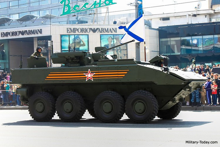 Chiếc xe bọc thép với kết cấu module tân tiến này là niềm tự hào của ngành công nghiệp quốc phòng Nga, nó được đặt ngang hàng với xe tăng chiến đấu chủ lực T-14 Armata.