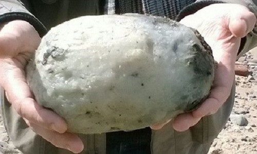 Cặp đôi người Anh vô tình nhặt được kho báu khi đang dạo bờ biển. Ảnh: Mirror.