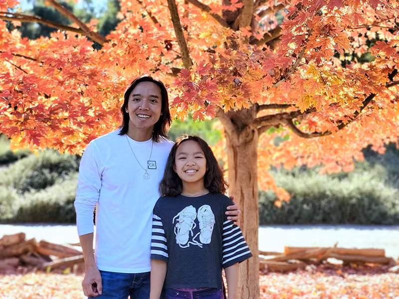 Hoài Phương còn hỗ trợ vợ chăm sóc, dạy dỗ con gái.