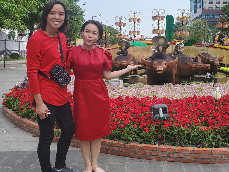 Dịp Tết Nguyên đán 2021, vợ chồng Việt Hương đoàn tụ ở Việt Nam.